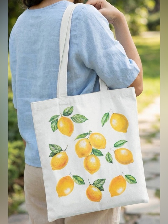 Fame Handbags - ❤️Hello Gorgeous! Fame Lemon Print Tote Bag